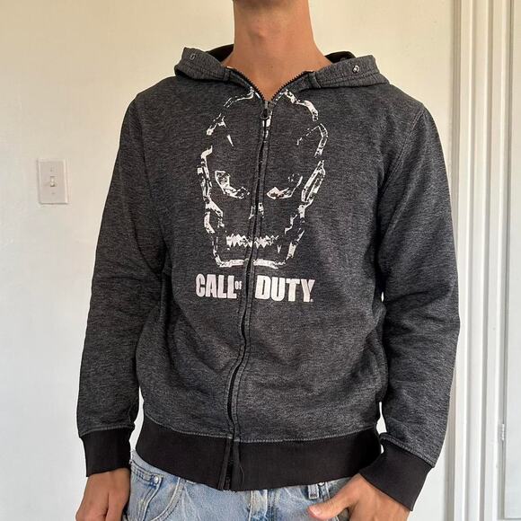 Vintage Y2K Call Of Duty Black Ops 3 Skull Hoodie Zip Up - Picture 6 of 6